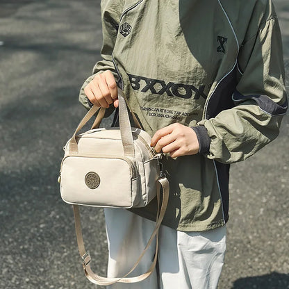 Everything Square Ladies Shopping Portable Light Anti Splashing Nylon Bag Casual Crossbody