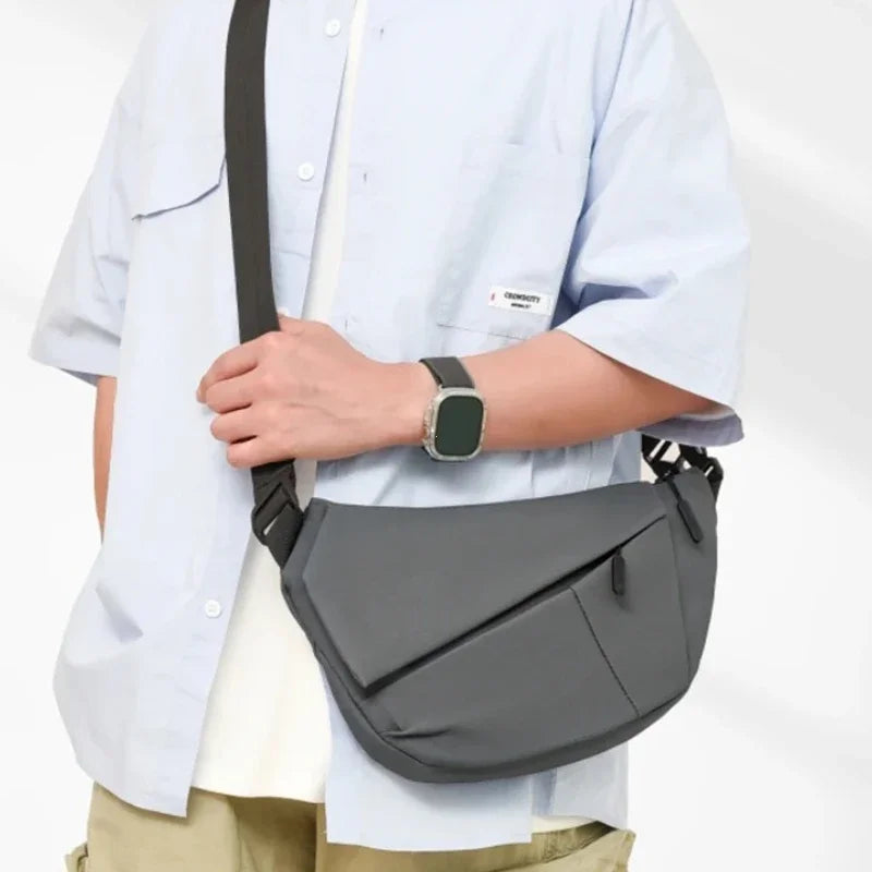 1pc Anti-Theft Triangle Cross Bag Adjustable Strap - Casual Chest Men