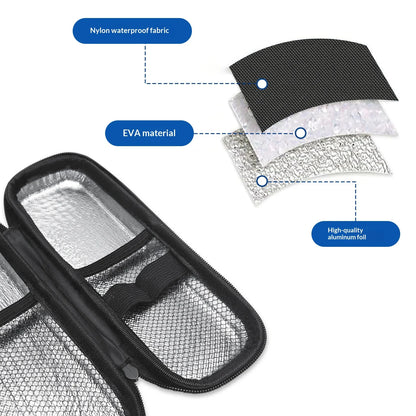 Homefish 1 Or 6 Pcs Diabetic Insulin Travel Cooler Set Reusable Gel Ice Pack Portable Outdoor
