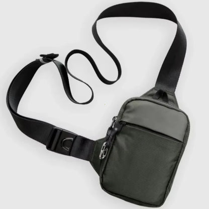 Fashionable Mini Crossbody Bag Men Stainless Steel Lock Rfid Anti-Theft Mobile Phone Single Shoulder