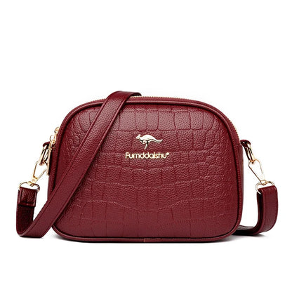 Women's Crossbody Bag – Multi-Pocket PU Leather Shoulder Handbag