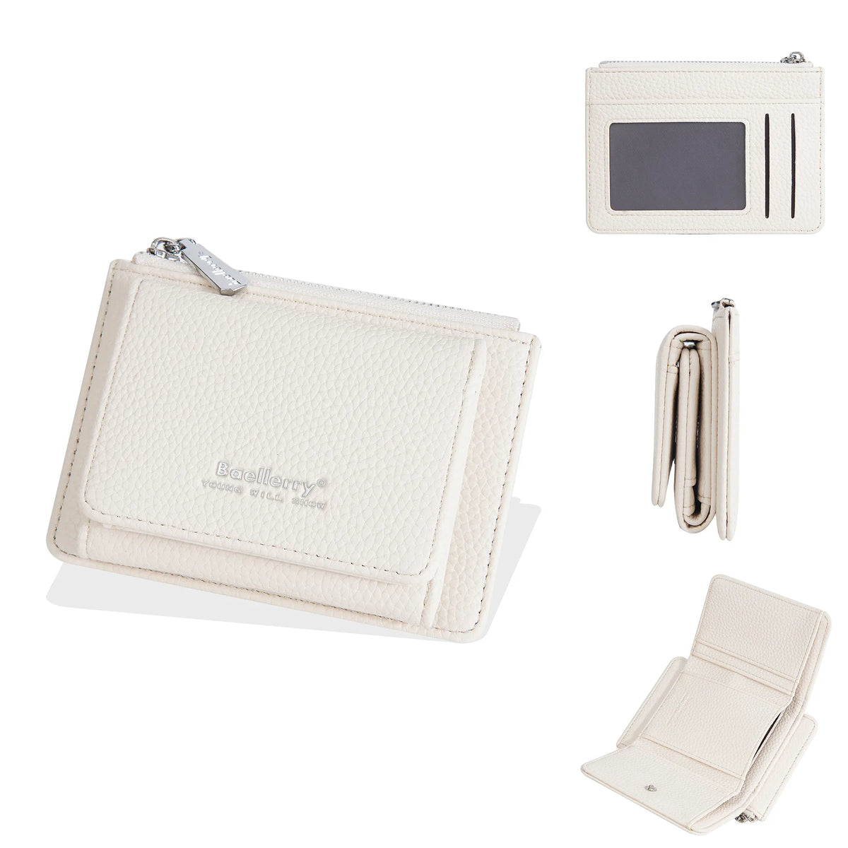 Three-Fold Buckle Women S Multi-Functional Multi-Slot