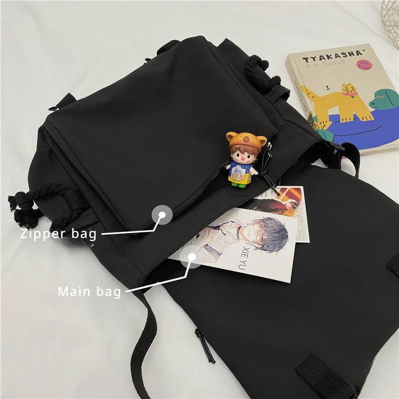 Nylon Crossbody Messenger Bag for Women – Large Capacity