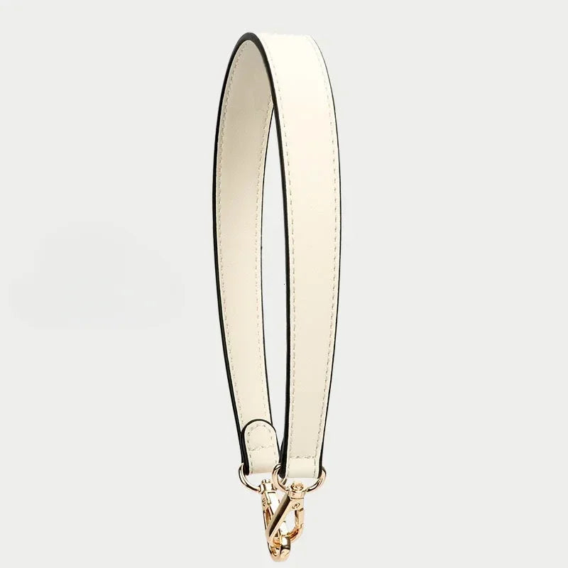 100 Genuine Leather Bag Strap Handbags Handles Handbag Short Purse Golden Buckle Replacement Belt