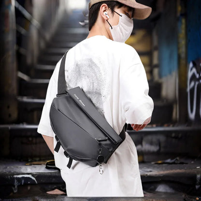 Multifunctional Men S Cross-Body Chest Bag Cycling Function Shoulder Backpack Boys Sports Commuting