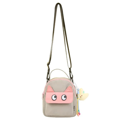 Lovely Fresh Student Shoulder Bag Campus Nylon Crossbody