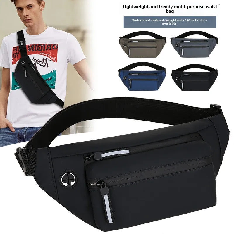 Outdoor Mobile Phone Waist Bag Retro Waterproof Cycling Men S Oblique Across Chest Dry Flexible