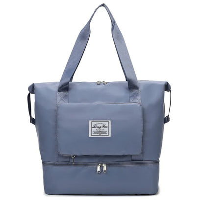 Waterproof Gym Tote Bag for Women – Shoe Compartment & Multi-Pocket
