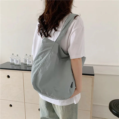 Nylon Women Shoulder Bag Large Capacity Shopping Bags Lightweight Versatile Tote Crossbody Bolsos