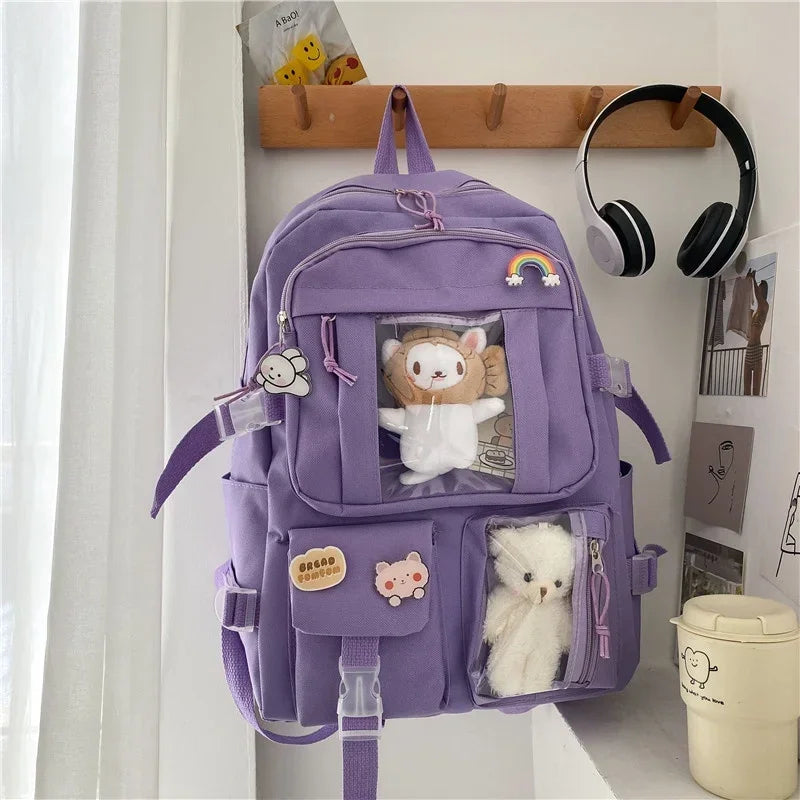 Cute Unique Girl S Backpack Large Capacity Students