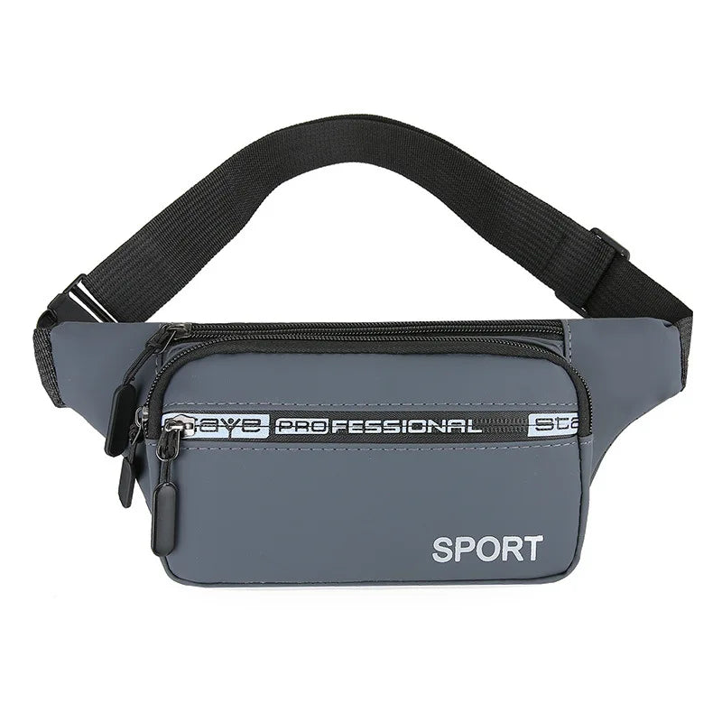 Men S Waist Bag Casual Sports Running Mobile Phone Storage Large-Capacity Waist Bag