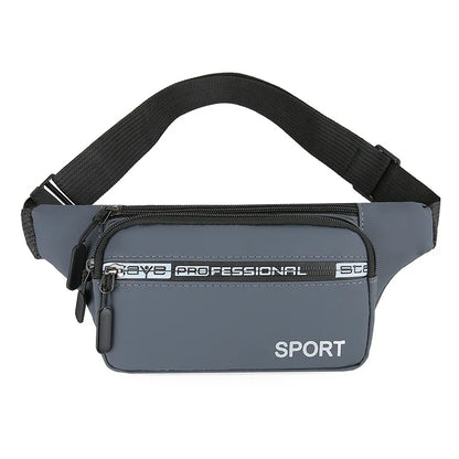 Men S Waist Bag Casual Sports Running Mobile Phone Storage Large-Capacity Waist Bag