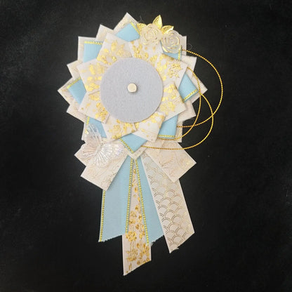 Itabag Ribbon Flower Badge Stand – Anime Pin Display Decoration