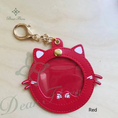 Cat Shape Badge Display Holder – 58mm Pin Protective Cover for Ita Bag