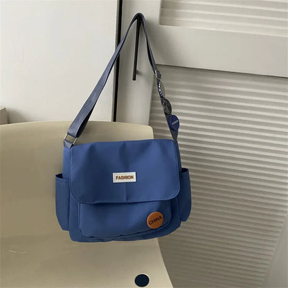 Canvas Crossbody Messenger Bag – Women's Large Capacity Shoulder Bag