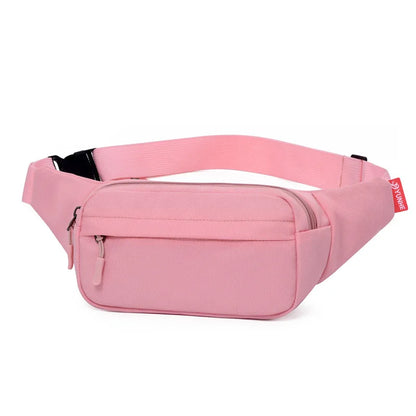 Men S Women Chest Bag Waist Hanging Leisure Single Shoulder Zipper Cross Body Large Capacity Oxford