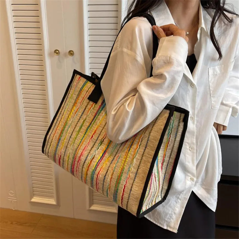 Large Capacity Commuting Women S Bag Stylish Versatile Single Shoulder Diagonal Cross Bag