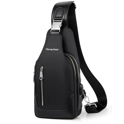 Chest Crossbody Bag Waterproof Men S Single-Shoulder Buckle Backpack Large-Capacity Multi-Functional