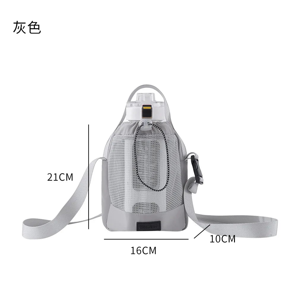 Travel Water Cup Case Portable Change Key Mobile Phone Crossbody Bag