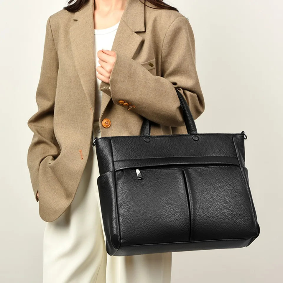 Women's Laptop Business Handbag – Large Shoulder Tote Bag