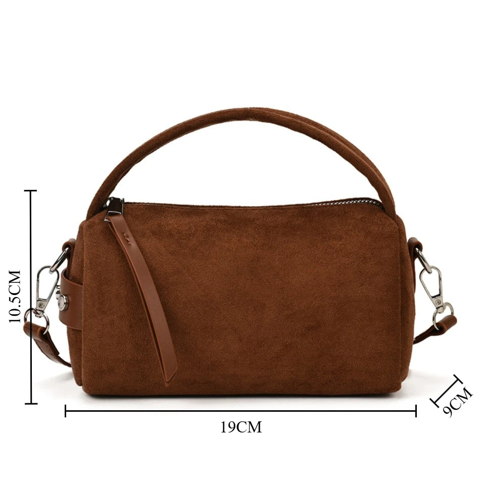 Retro Mini Crossbody Bag for Women – PU Leather Shoulder Purse