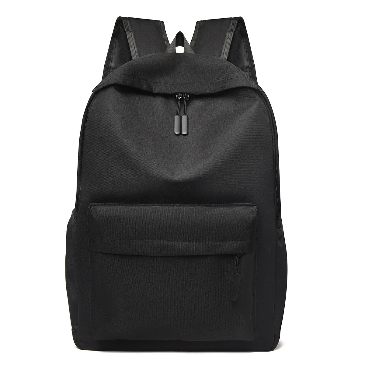 Large Capacity Minimalist Backpack School & Daily Use Solid Black