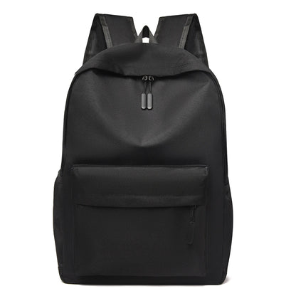 Large Capacity Minimalist Backpack School & Daily Use Solid Black