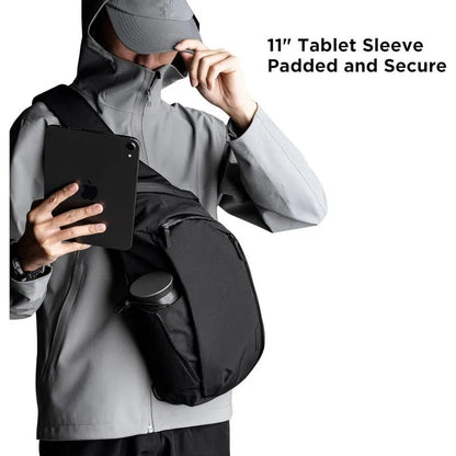 7 5l Single Shoulder Sling Chest Bag Crossbody Backpack Water Bottle Holder Fits 11 Inch Tablet