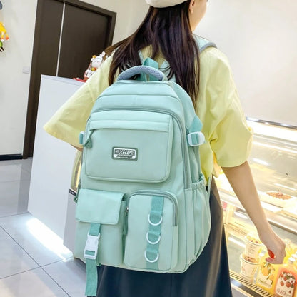 Large School Backpack for Teen Girls Multi-Pocket Bookbag