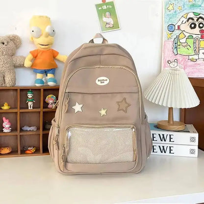Star Ita Backpack – Transparent Display School Bag for Girls