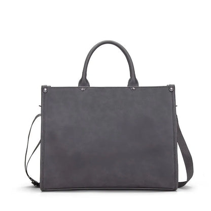 Men S Laptop Storage Pu Leather Business Commuting Horizontal Single-Shoulder Crossbody