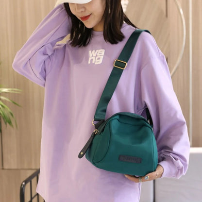 Dome Crossbody Bag – Lightweight Wide Strap Shoulder Purse for Women