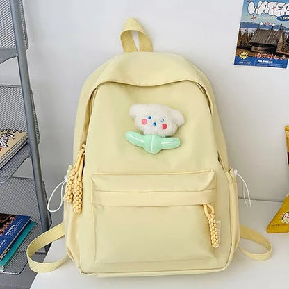 Schoolbag Study Female School Simple All Build Girl Heart Large Capacity Waterproof Backpack