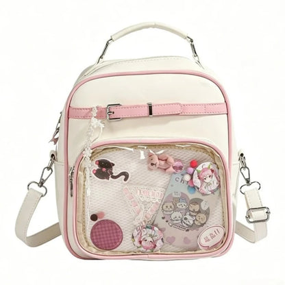 Women Casual Backpack Preppy Style One Shoulder Crossbody Handbag Original Niche Design Girl Ulzzang