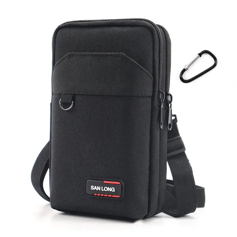 Waterproof Waist Bag Purse Single Double Layer Outdoor Military Waist Fanny Pack Men Phone Pouch