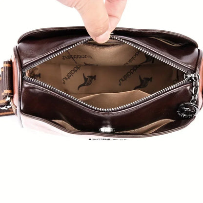 Elegant Water-Resistant Handbags Crossbody Bag Solid Color Adjustable Strap Secure Zipper Closure
