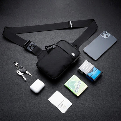 Waterproof Mini Sling Chest Bag – Adjustable Strap for Travel & Running