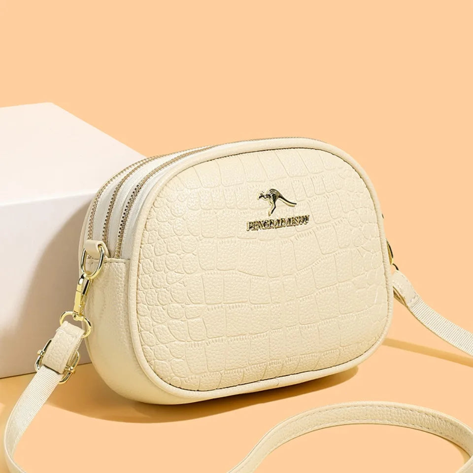 Crocodile PU Leather Women's Crossbody Bag – Light Luxury Shoulder Handbag