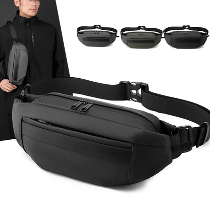 Men S Waist Bag Running Mobile Phone Multifunctional Large Capacity Leisure Waterproof Shoulder