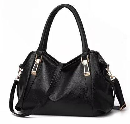 Trendy Casual Shoulder Crossbody Bag Homefish Solid Soft Large Capacity Handbag Women - Soft
