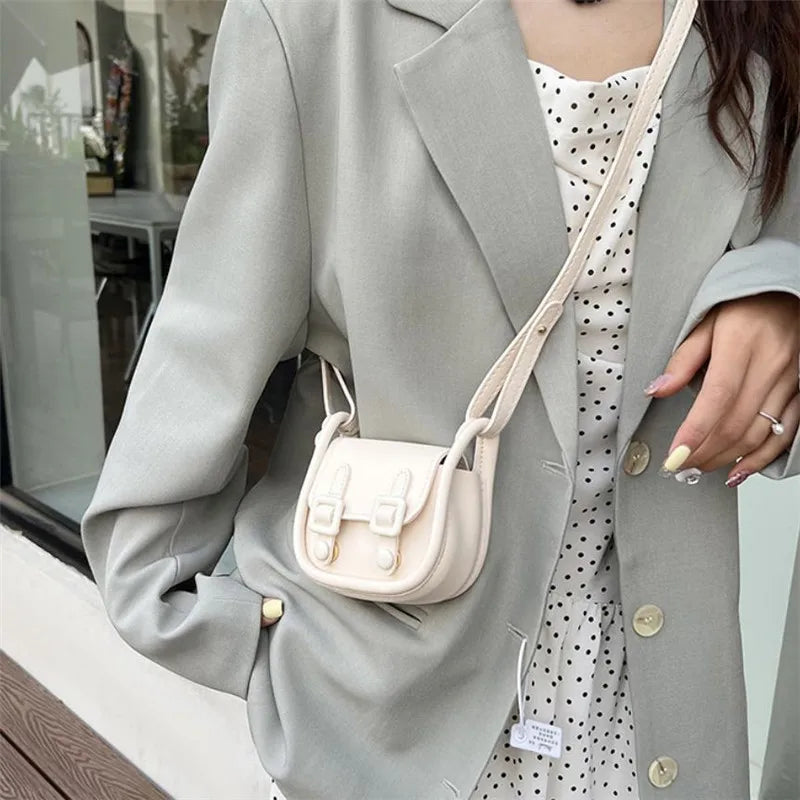 Mini Saddle Crossbody Bag for Women – Vintage Style
