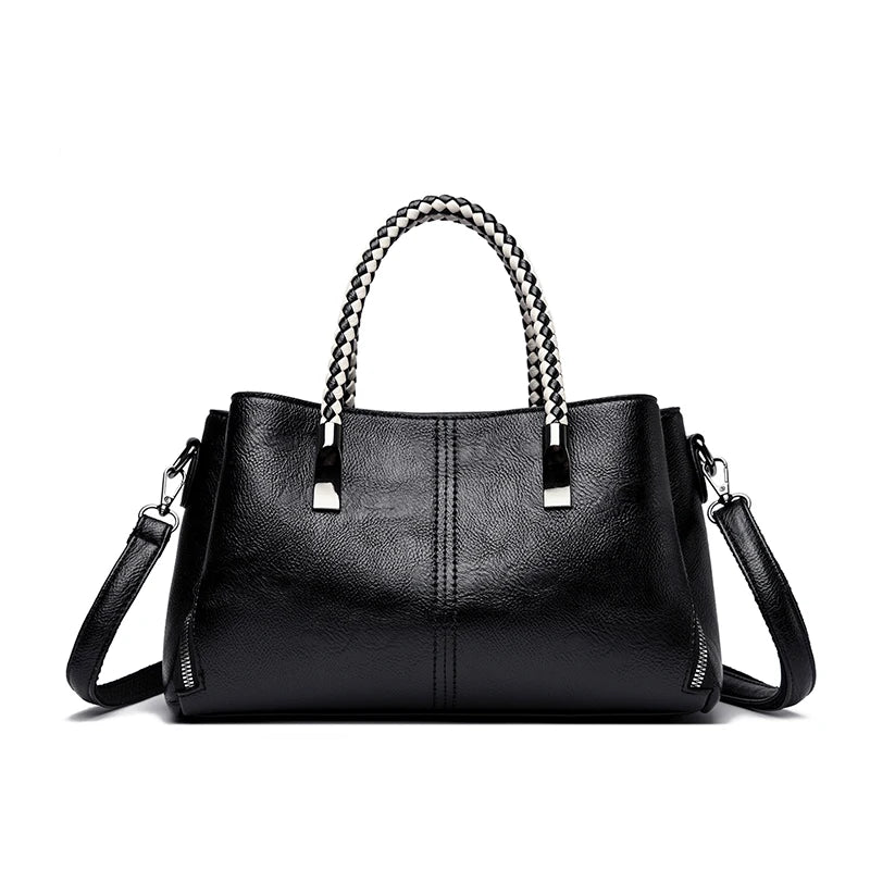 Luxury Designer Handbag for Women – 3-Layer Soft PU Leather Tote & Crossbody Bag