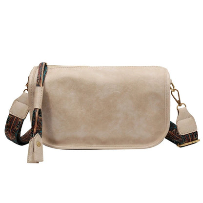 Crossbody Bag with Wide Graphic Strap – Women's Shoulder Bag