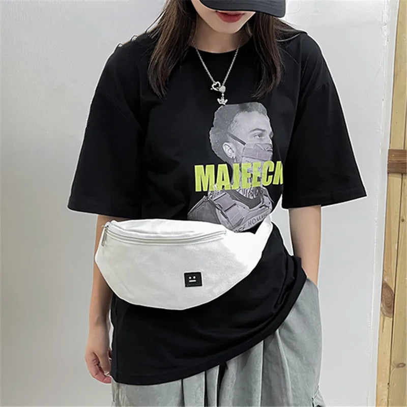 Canvas Crossbody Bag - Lightweight Chest & Waist Sports Bag