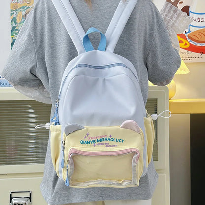 Cute Cat Student Large-Capacity Schoolbag Backpack
