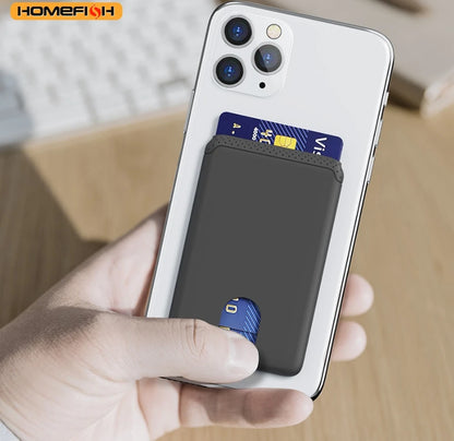 Homefish Phone Holder Sticker Credit Card Adhesive Soft Silicone Mobile Wallet Compatible Iphone