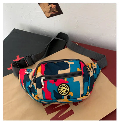 Camouflage Color Waist Bag Outdoor Mobile Phone Storage Diagonal Cross Chest Men S Travel Hiking