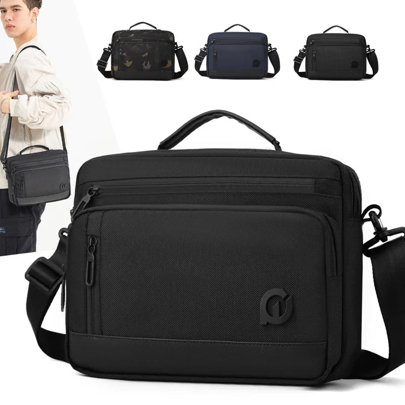 Men S Functional Shoulder Backpack Waterproof Large Capacity Multi-Function Diagonal Across Computer
