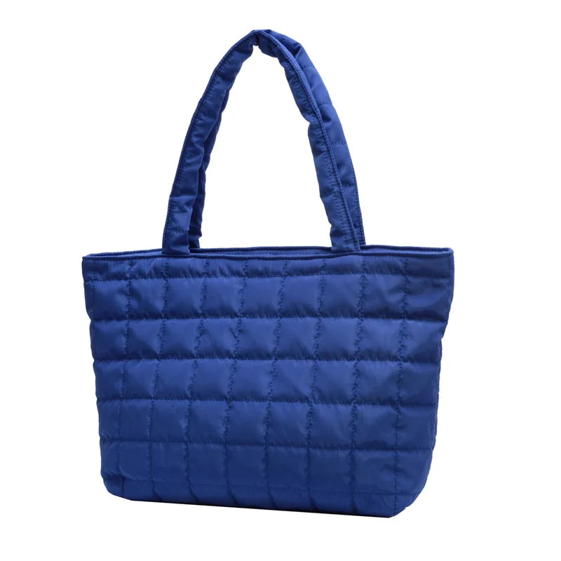 Quilted Puffy Tote Bag – Large Capacity Women's Shoulder Bag