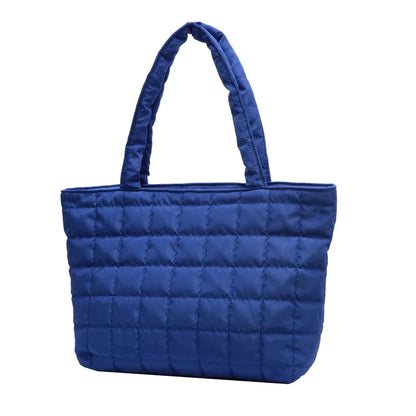 Quilted Puffy Tote Bag – Large Capacity Women's Shoulder Bag
